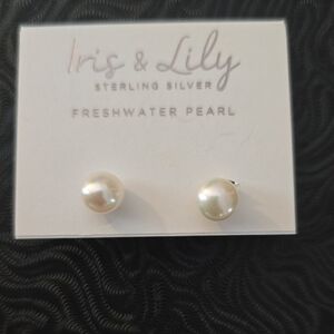 Sterling Silver Freshwater Pearl Earrings